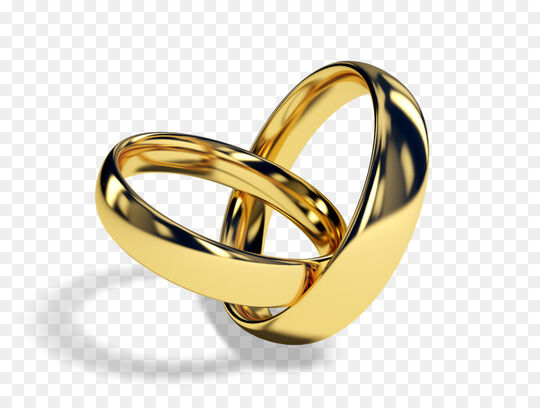 Deux anneaux symbolisant le mariage
